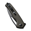 Cuțit flipper, SENCUT, Mims S21013-3, lamă 9Cr18MoV 3.48 inch, mâner Canvas Micarta, Liner Lock