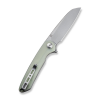 Cuțit flipper, SENCUT, Kyril S22001-2, lamă 9Cr18MoV 81mm, mâner G10 natural, Liner Lock