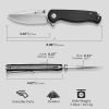 Складной нож, SENCUT, Errant S23054B-3, сталь 9Cr18MoV 87.7мм, рукоять Canvas Micarta, лайнер-лок Складной нож, SENCUT, Errant S23054B-3, сталь 9Cr18MoV 87.7мм, рукоять Canvas Micarta, лайнер-лок