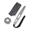 Фиксированный нож, SENCUT, TEXO S23095-2, сталь 9Cr18MoV, реверс танто, ножны Kydex