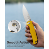 Складной нож, SENCUT, Praktisk S24019-2, сталь 9Cr18MoV 91.3мм, рукоять G10 жёлтая, лайнер-лок Складной нож, SENCUT, Praktisk S24019-2, сталь 9Cr18MoV 91.3мм, рукоять G10 жёлтая, лайнер-лок