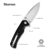 Cuțit pliabil, SENCUT, Skarnax S24025-1, lamă 9Cr18MoV 3.79 inch, mâner G10, liner lock