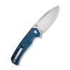 Складной нож, SENCUT, Skarnax S24025-3, сталь 9Cr18MoV 3.79 дюйма, рукоять микарта синяя, лайнер-лок