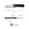 Cuțit pliabil, SENCUT, Draxor S24035-1, lamă 9Cr18MoV 3.7 inch, mâner G10, Liner Lock Cuțit pliabil, SENCUT, Draxor S24035-1, lamă 9Cr18MoV 3.7 inch, mâner G10, Liner Lock