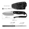 Нож с фиксированным клинком, SENCUT, Toxodon S24036-1, сталь 9Cr18MoV, рукоять G10, ножны Kydex Нож с фиксированным клинком, SENCUT, Toxodon S24036-1, сталь 9Cr18MoV, рукоять G10, ножны Kydex