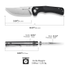 Нож тактический, SENCUT, Slybolt S25001-1, сталь 9Cr18MoV 3.59 дюйма, рукоять G10 черная, замок Crossbar Lock Нож тактический, SENCUT, Slybolt S25001-1, сталь 9Cr18MoV 3.59 дюйма, рукоять G10 черная, замок Crossbar Lock