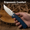 Складной нож, SENCUT, Slybolt S25001A-2, сталь 9Cr18MoV 91.2мм, рукоять Canvas Micarta синий, замок Crossbar Lock Складной нож, SENCUT, Slybolt S25001A-2, сталь 9Cr18MoV 91.2мм, рукоять Canvas Micarta синий, замок Crossbar Lock