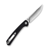 Складной нож, SENCUT, Skelfin S25007-2, сталь 9Cr18MoV 3.3 дюйма, рукоять G10 черная, Button Lock
