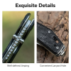 Складной нож, SENCUT, Vornix S25038-2, клинок 9Cr18MoV 3.65 дюйма, рукоять Canvas Micarta черная, Liner Lock