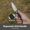 Складной нож, SENCUT, Glenspar S25046-2, клинок 9Cr18MoV 87.7мм, рукоять чёрный Shredded G10, замок Crossbar Lock