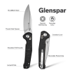 Складной нож, SENCUT, Glenspar S25046-2, клинок 9Cr18MoV 87.7мм, рукоять чёрный Shredded G10, замок Crossbar Lock