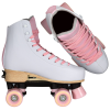 Patine cu role, Playlife, Classic Pale Rose 880329, 31-34 ajustabile pe 4 mărimi, roți 54mm 80A, căptușeală textilă, roz