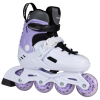 Детские роликовые коньки, Powerslide, Khaan Junior NXT 940701, 39-42 регулируемые по 4 размерам, колёса 85A, рама полипропилен, расширяемый лайнер EVA