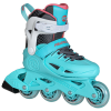 Role pentru fitness, Powerslide, Stargaze Aqua 940714, 33-36, ajustabile pe 4 mărimi, cadru GFRP, roți 82A, liner EVA Role pentru fitness, Powerslide, Stargaze Aqua 940714, 33-36, ajustabile pe 4 mărimi, cadru GFRP, roți 82A, liner EVA