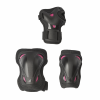 Комплект защиты, Rollerblade, SKATE GEAR W 3 PACK, S, 069P0500219, NERO/LAMPONE