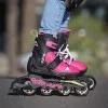 Роликовые коньки Rollerblade 072219008G9 MICROBLADE ROSA/VERDE CHIARO Size 36-40 – детские, колёса 4x72мм, жёсткость 80A, подшипники SG3, раздвижные