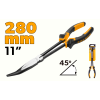 Cleste cu varf ascutit lung indoit 45 grade 280mm Tolsen