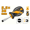 Отвертка короткая SL5,5х38мм 20131 Tolsen