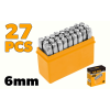 Set 27 punctatoare litere 6mm Tolsen