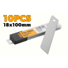 Набор 10 лезвий 18х100мм 0.5мм Tolsen Набор 10 лезвий 18х100мм 0.5мм Tolsen
