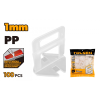 Set 100 clipsuri sistem nivelare gresie 1mm Tolsen Set 100 clipsuri sistem nivelare gresie 1mm Tolsen