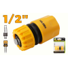 Conector rapid pentru furtun 1/2 cu opritor Tolsen