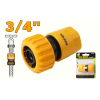 Conector rapid pentru furtun 3/4 Tolsen Conector rapid pentru furtun 3/4 Tolsen