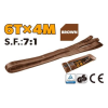 Стропа текстильная петлевая 6t 4m Brown Tolsen