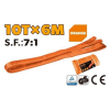 Стропа текстильная петлевая 10t 6m Orange Tolsen Стропа текстильная петлевая 10t 6m Orange Tolsen