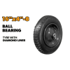 Roata pneumatica pentru roaba 16x4x8 Industrial Tolsen