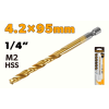 Burghiu pentru metal HSS-M2 4.2mm coada HEX Tolsen