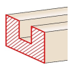 Freza dreapta pentru lemn 12x51x108mm tija 12mm Hikoki