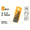 Set 5 burghii pentru lemn 4-10mm 75625 Tolsen Set 5 burghii pentru lemn 4-10mm 75625 Tolsen