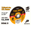 Disc abraziv pe metal 125х6,0х22 Tolsen