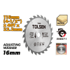 Диск циркулярный по дереву 115х22,2мм 40T Tolsen