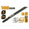 Lama pe lemn T111C pentru ferestrau pendular (5 buc) Tolsen Lama pe lemn T111C pentru ferestrau pendular (5 buc) Tolsen