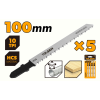 Lama pe lemn T101B pentru ferestrau pendular (5 buc) Tolsen Lama pe lemn T101B pentru ferestrau pendular (5 buc) Tolsen