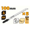 Пилка по дереву T101D для лобзика (5шт) Tolsen