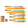 Set 12 lame pentru ferestrau sabie Tolsen Set 12 lame pentru ferestrau sabie Tolsen