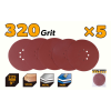 Set 5 discuri abrazive pentu slefuit 225mm #320 Tolsen Set 5 discuri abrazive pentu slefuit 225mm #320 Tolsen