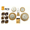Set 5 perii din sirma pentru curatirea Tolsen Set 5 perii din sirma pentru curatirea Tolsen