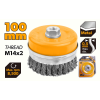 Perie cupa din sirma rasucita 100mm M14 Industrial Tolsen