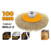 Щетка проволочная плоская 100мм M14 Industrial Tolsen