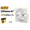 Ventilator baie 200mm 28W cu jaluzele Tolsen Ventilator baie 200mm 28W cu jaluzele Tolsen