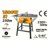 Циркулярная пила стационарная 250mm 1500W Industrial Tolsen
