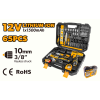 Набор шуруповёрт 12V 1x1.5Ah + 65 инструментов Tolsen Набор шуруповёрт 12V 1x1.5Ah + 65 инструментов Tolsen