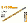 Burghiu pentru metal HSS-M2 5.0mm coada HEX Tolsen Burghiu pentru metal HSS-M2 5.0mm coada HEX Tolsen