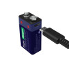 Trust Аккумуляторная батарейка на 9 В, перезаряжаемая через USB-C, 400mAh, 1 Pack