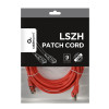 S/FTP Cat. 6A Low Smoke Zero Halogen (LSZH) jacketpatch cord, 5m, Red S/FTP Cat. 6A Low Smoke Zero Halogen (LSZH) jacketpatch cord, 5m, Red