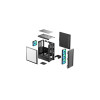 Корпус DEEPCOOL CC550 4F / w/oPSU / Side panel / 4x120mm / ATX / Black